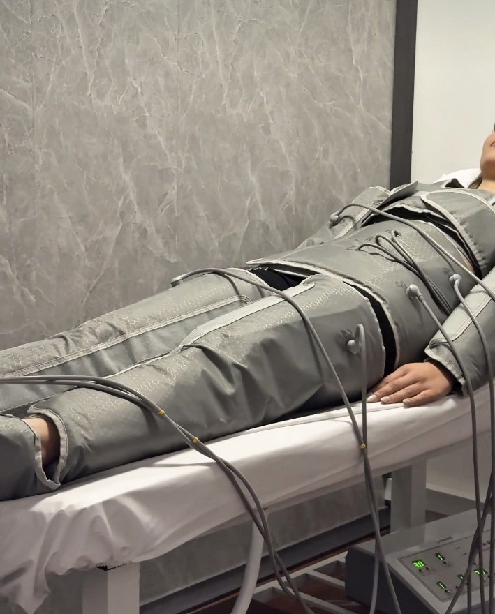 Sesión real de presoterapia integral en Body Montevideo
